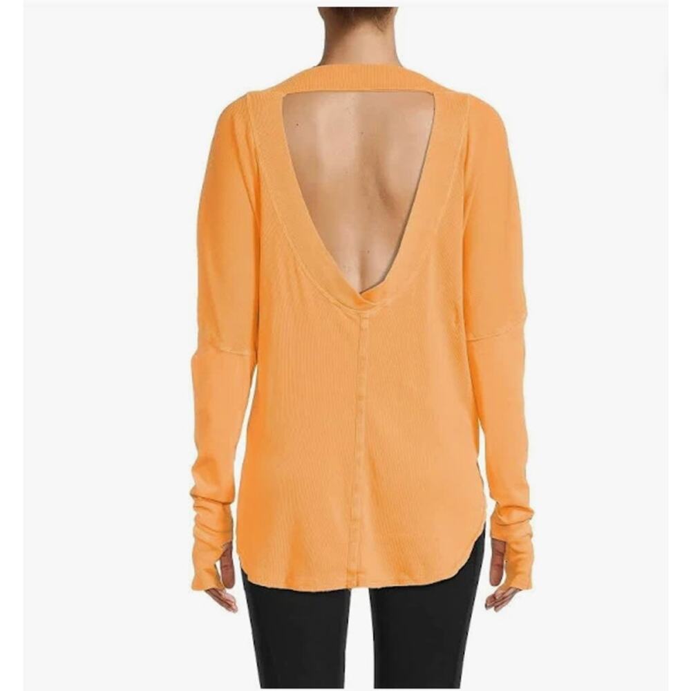 Fp Movement Simply Layer Top In Orange Size M - image 8